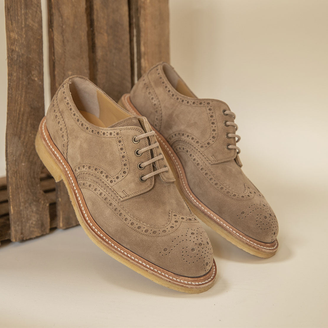 Brogues Genova beige