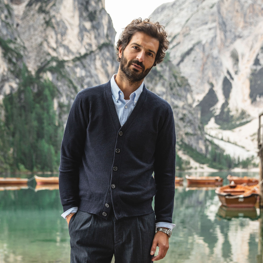 Cardigan Luigi marine