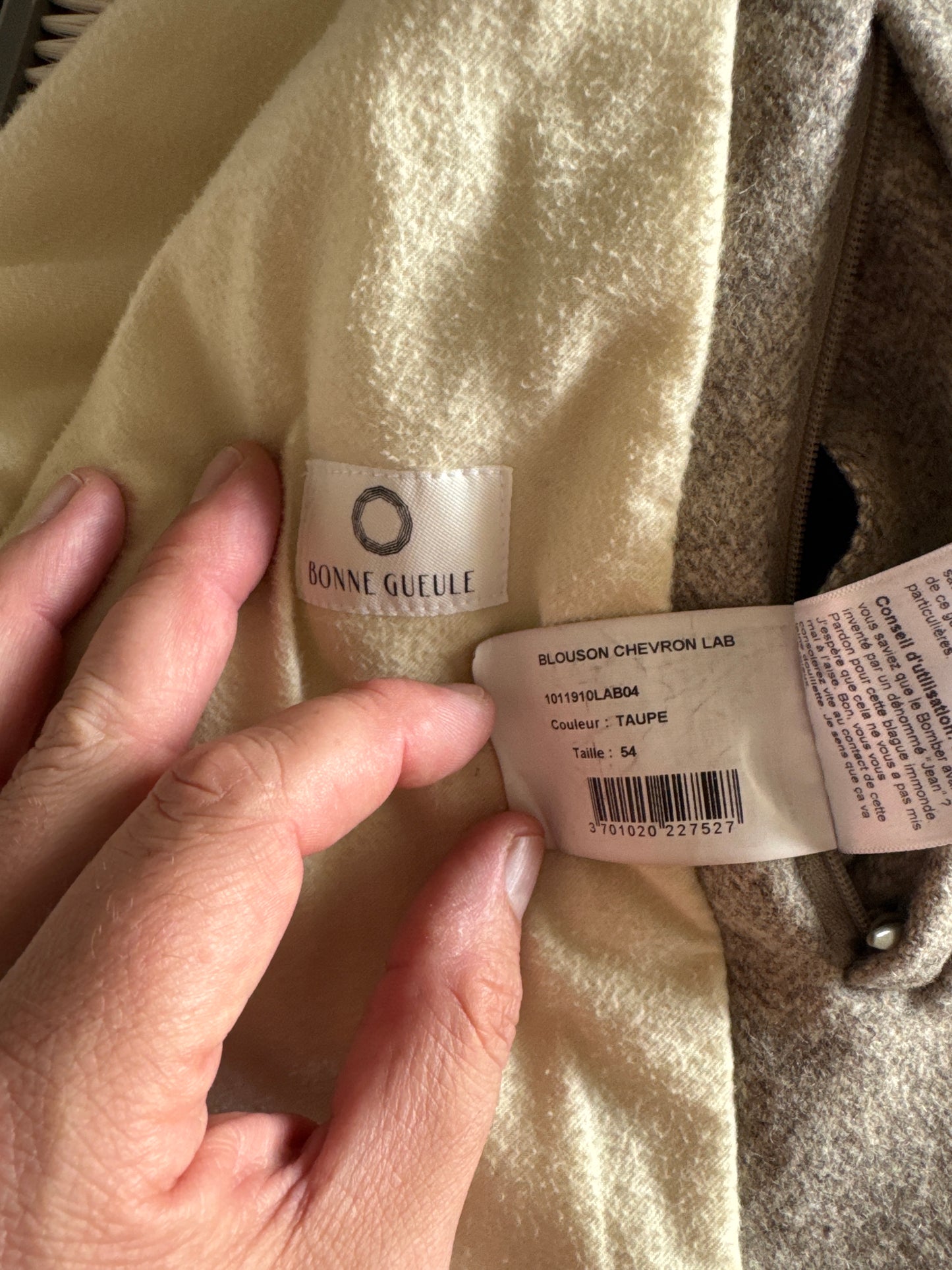 Blouson labbis Taupe