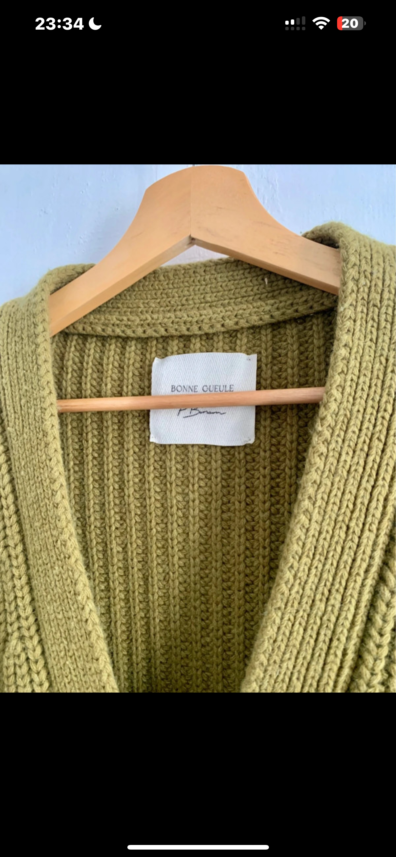 Cardigan Vicenza lichen
