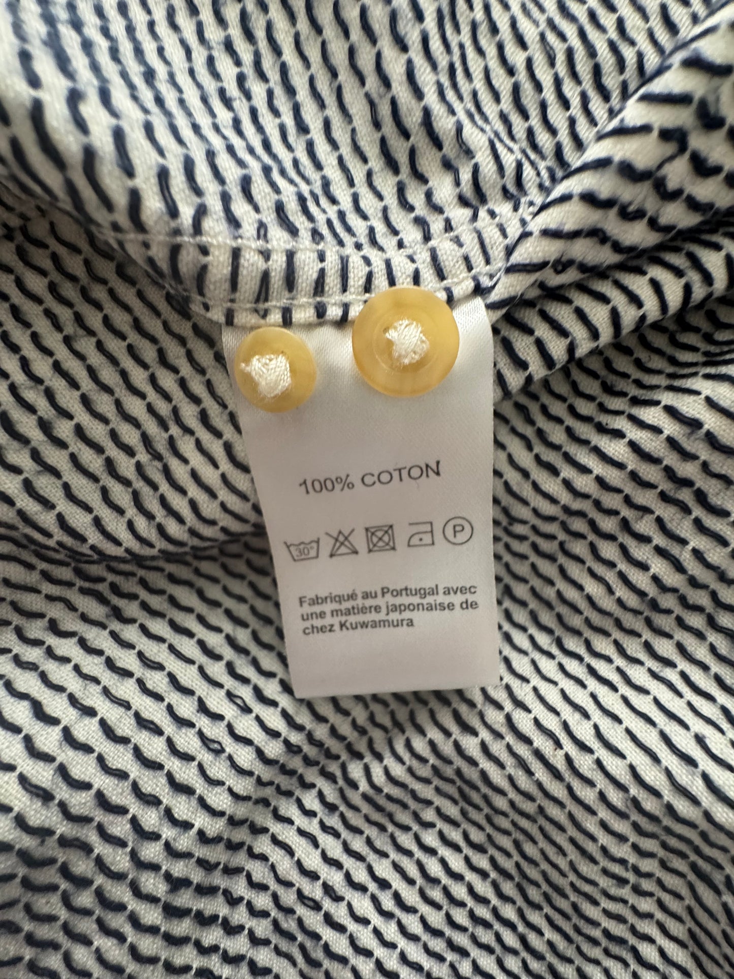 Chemise à pois tissés Kuwamura - Japan Line - Taille L