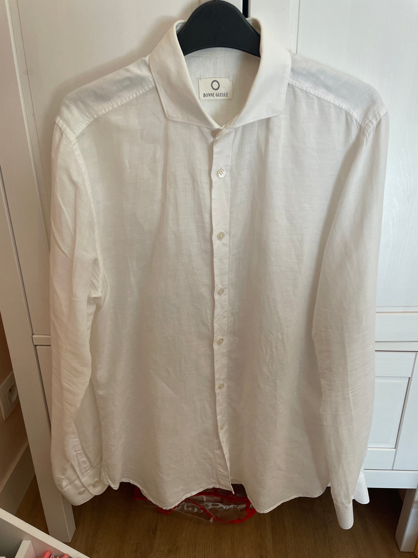 Chemise blanche coton lin