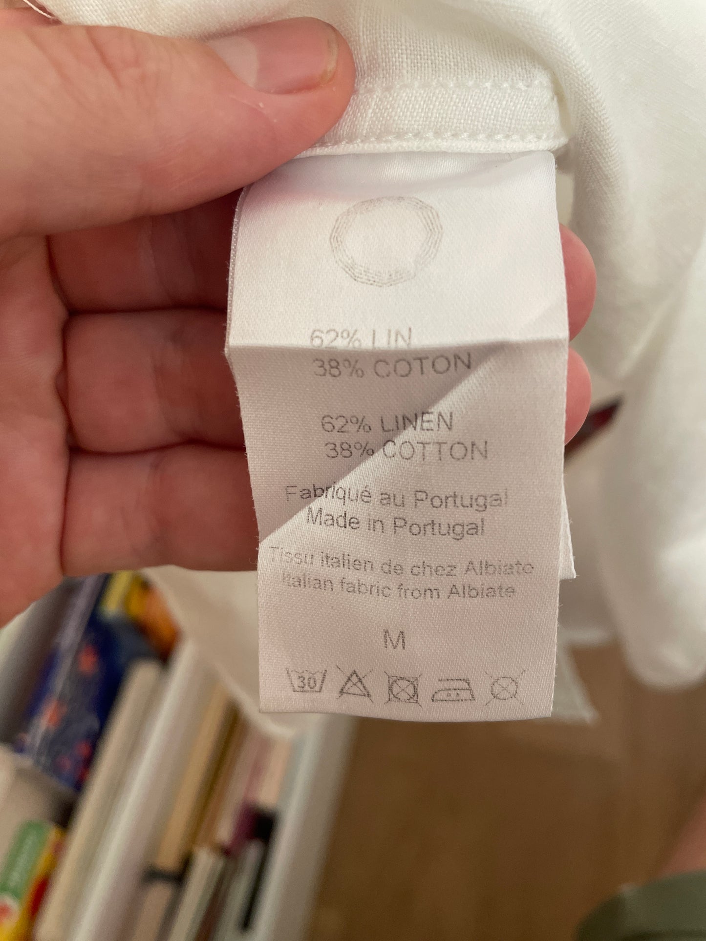 Chemise blanche coton lin