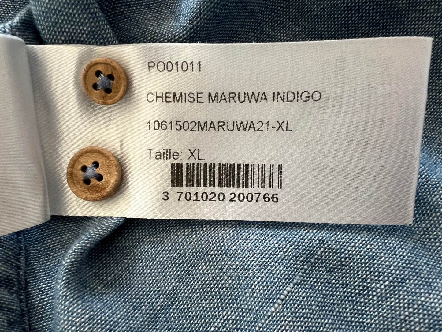 Chemise Maruwa indigo