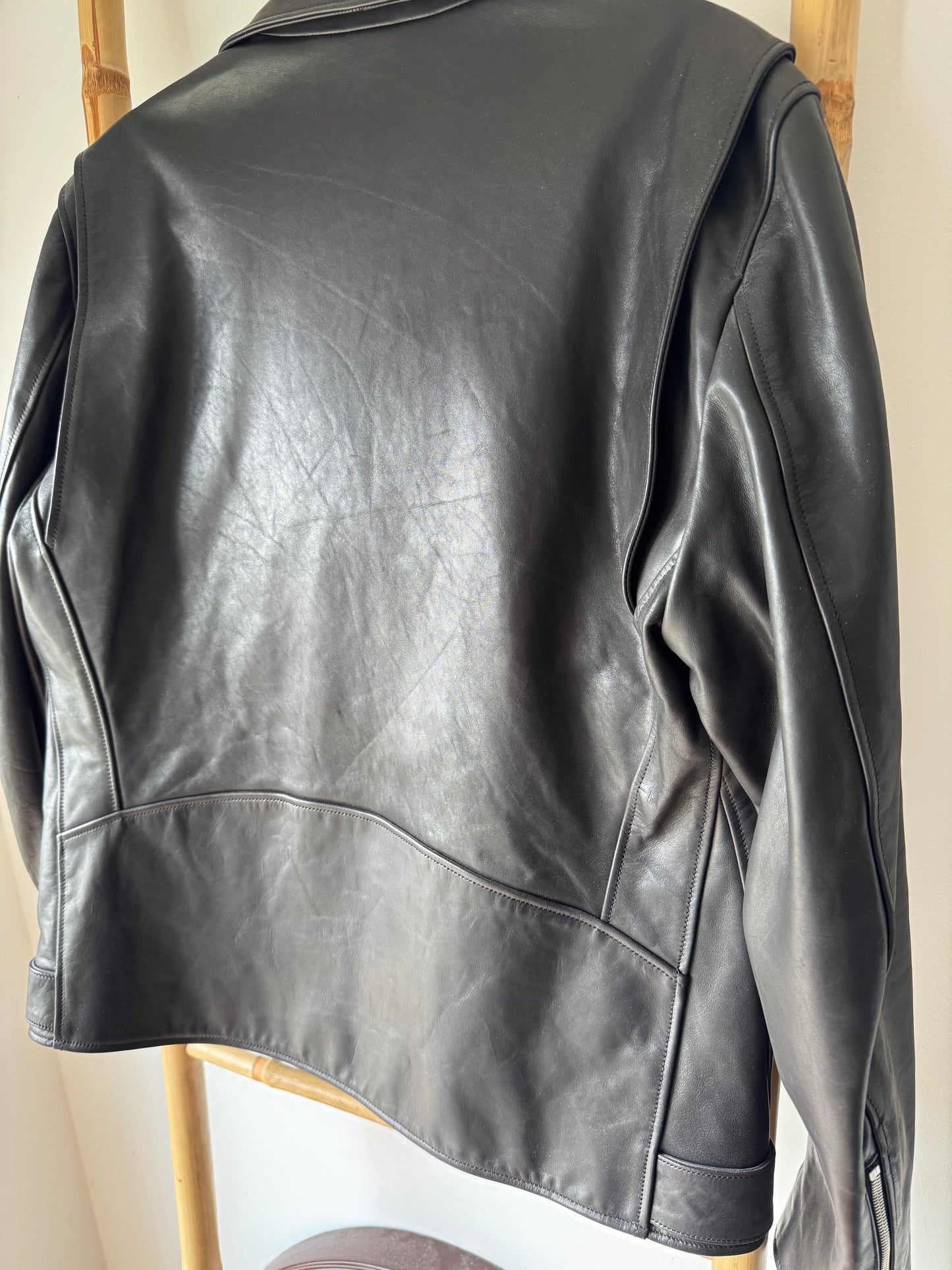 Veste en cuir Busca noir