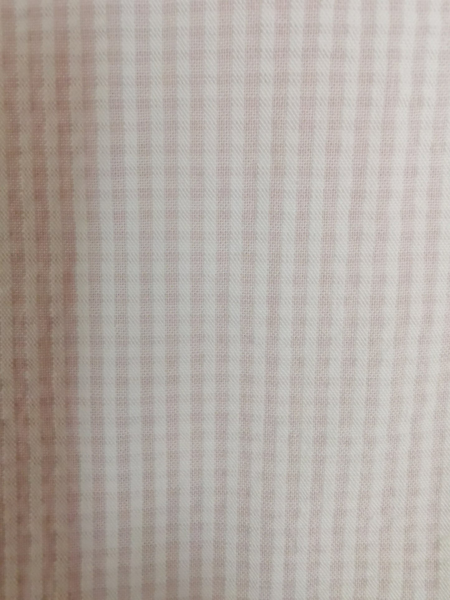 Chemise seersucker Vichy rose et blanc
