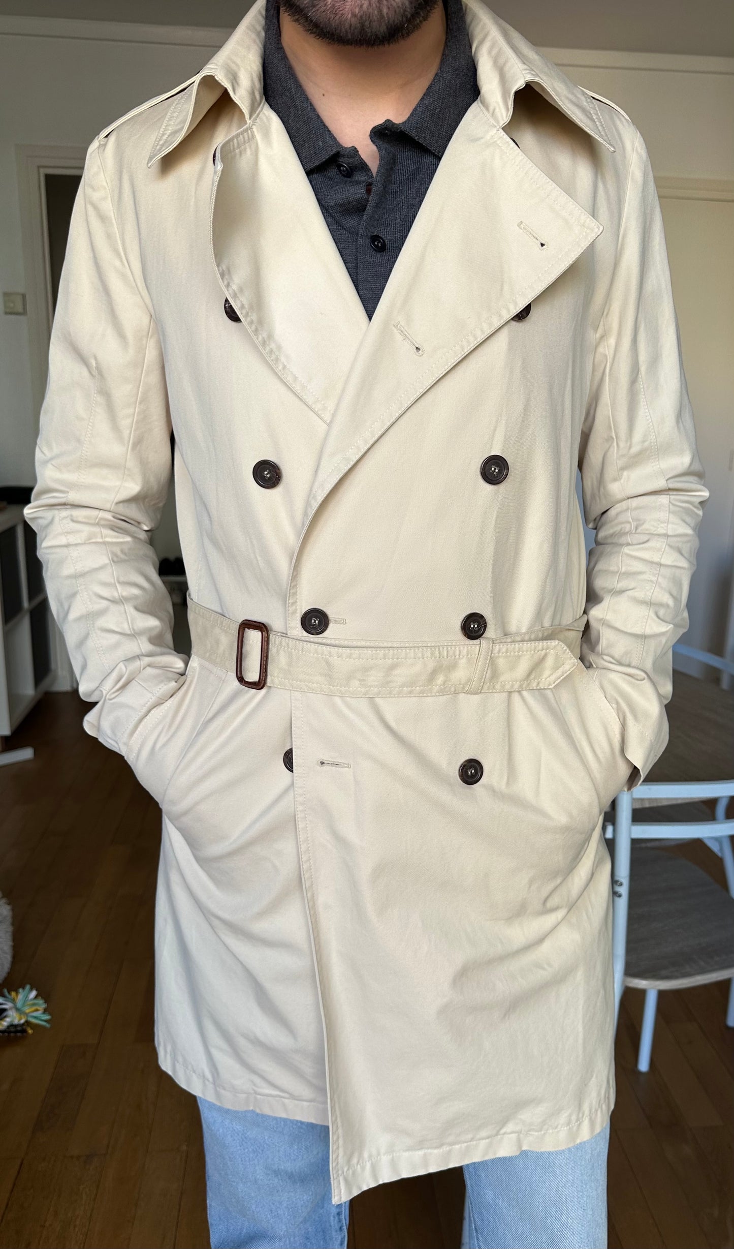 Trench beige BonneGueule x Ly Adams