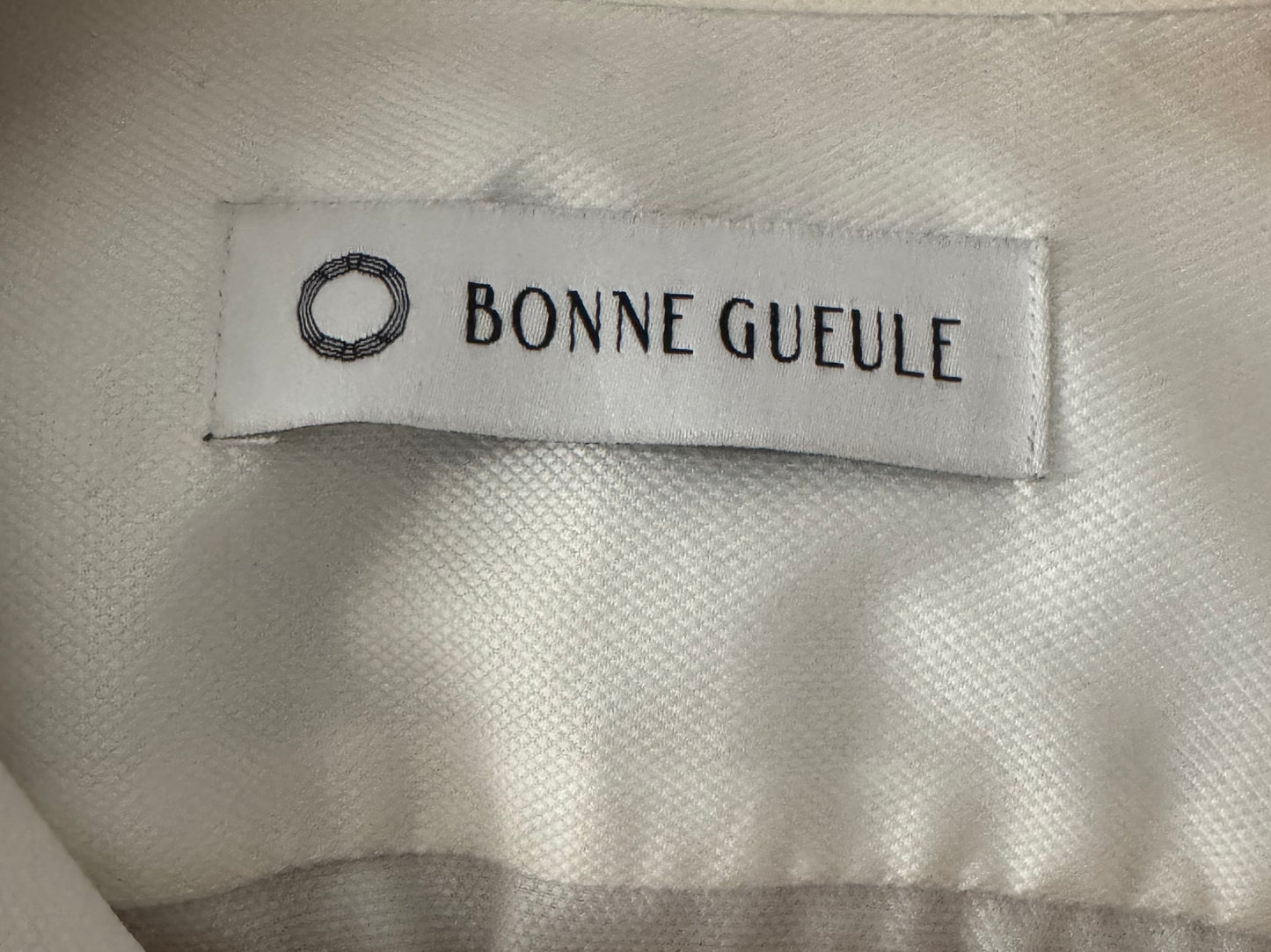 Chemise formelle blanche en tissu dobby - Taille L