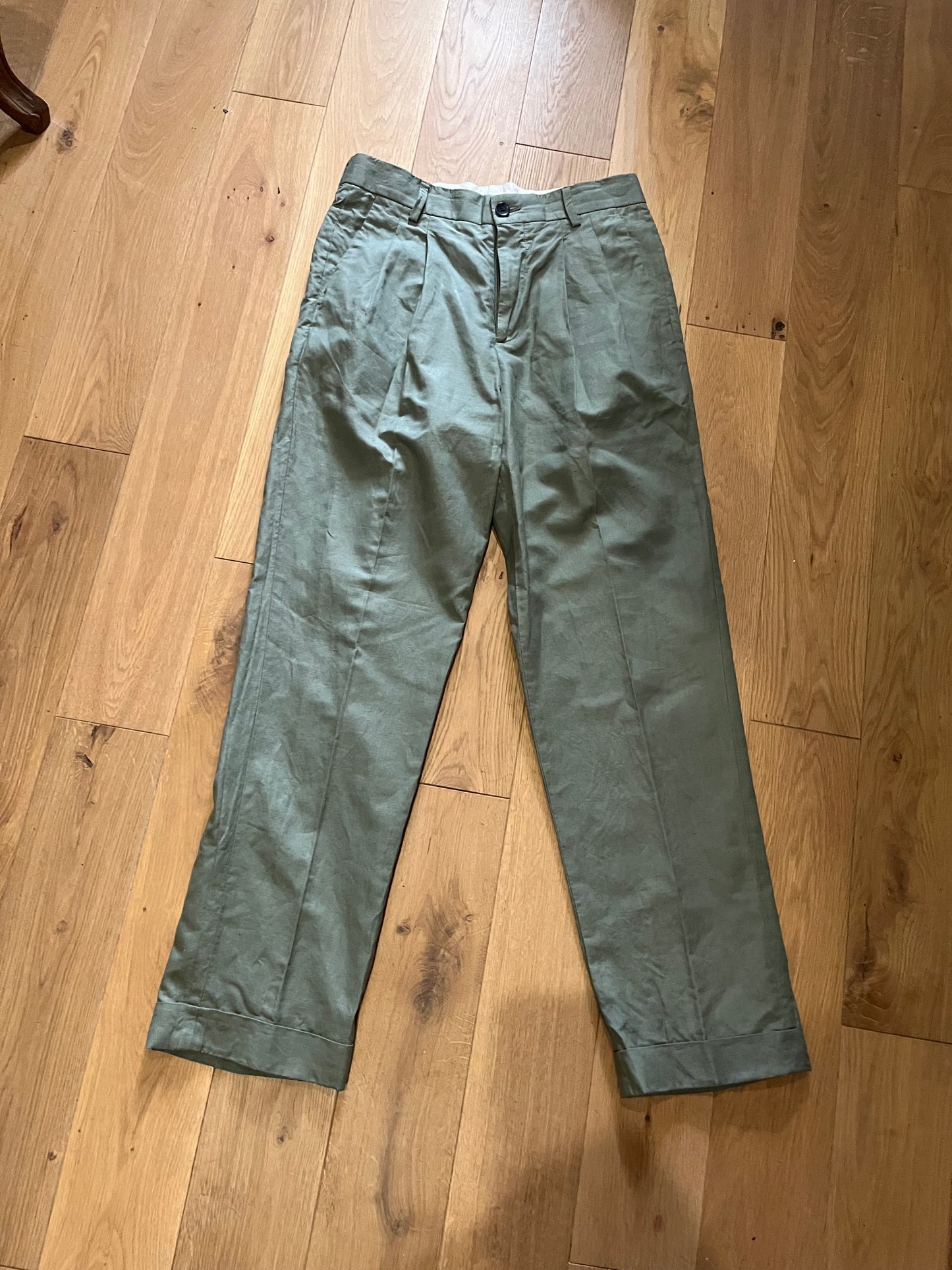 Pantalon Bergame vert sauge