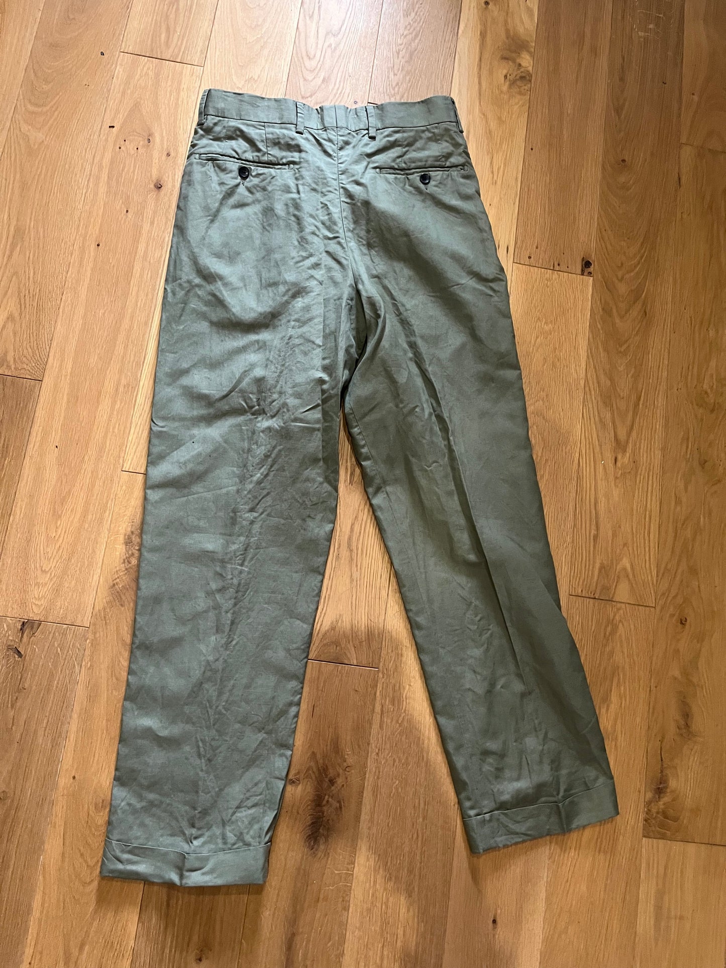 Pantalon Bergame vert sauge