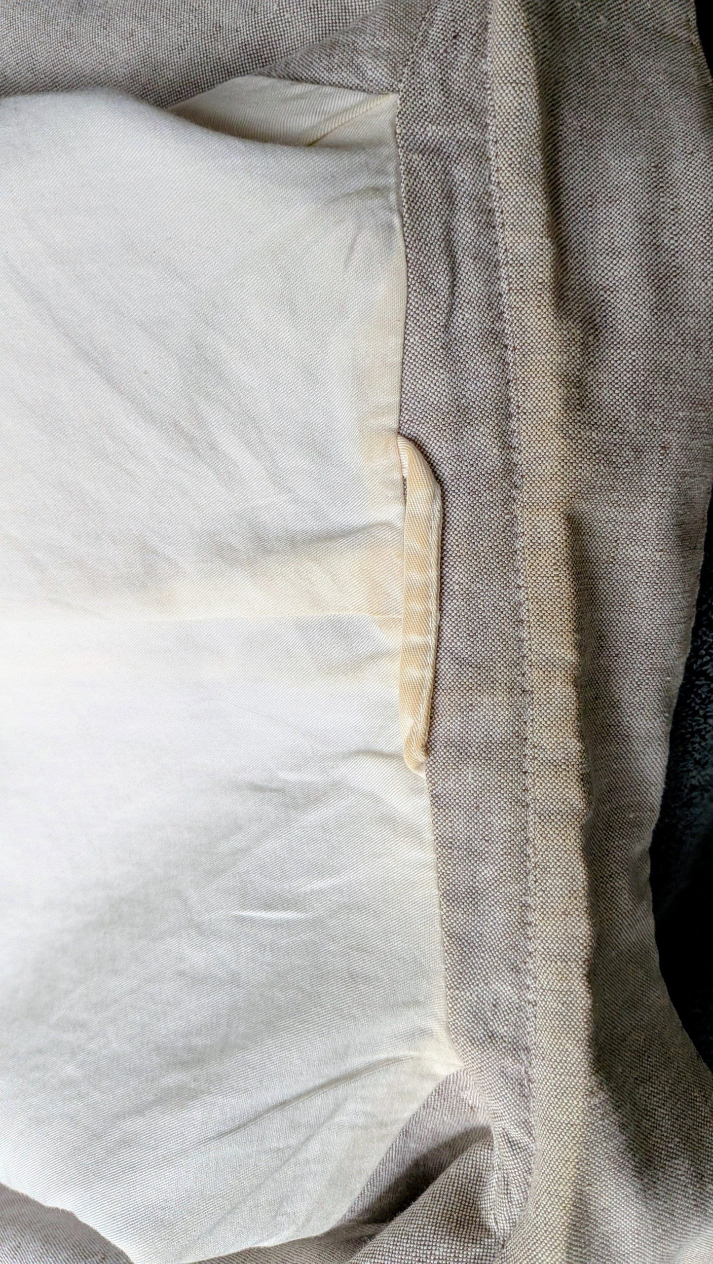 Blazer coton lin marron clair