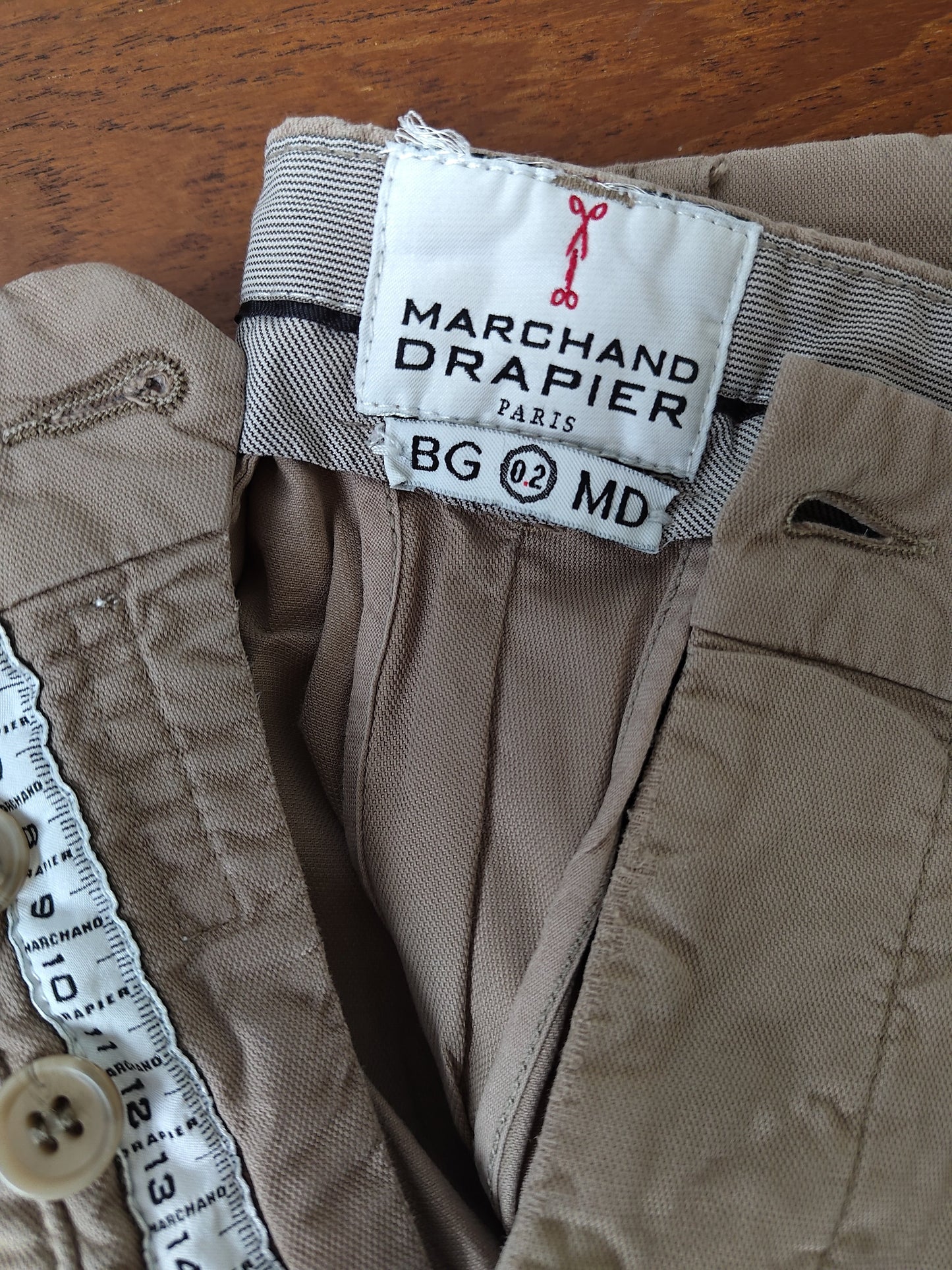 Chino beige BonneGueule x Marchand Drapier BG-MD 02