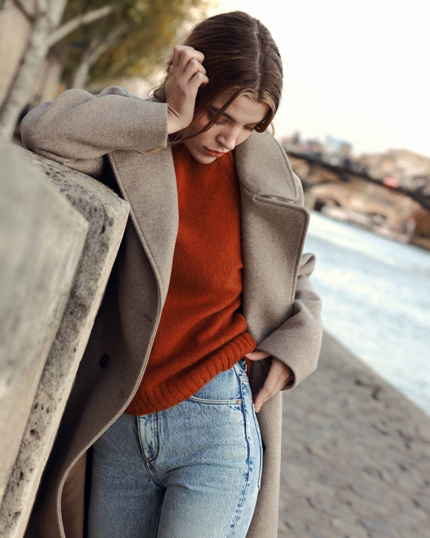 Pull Collodi orange-foncé