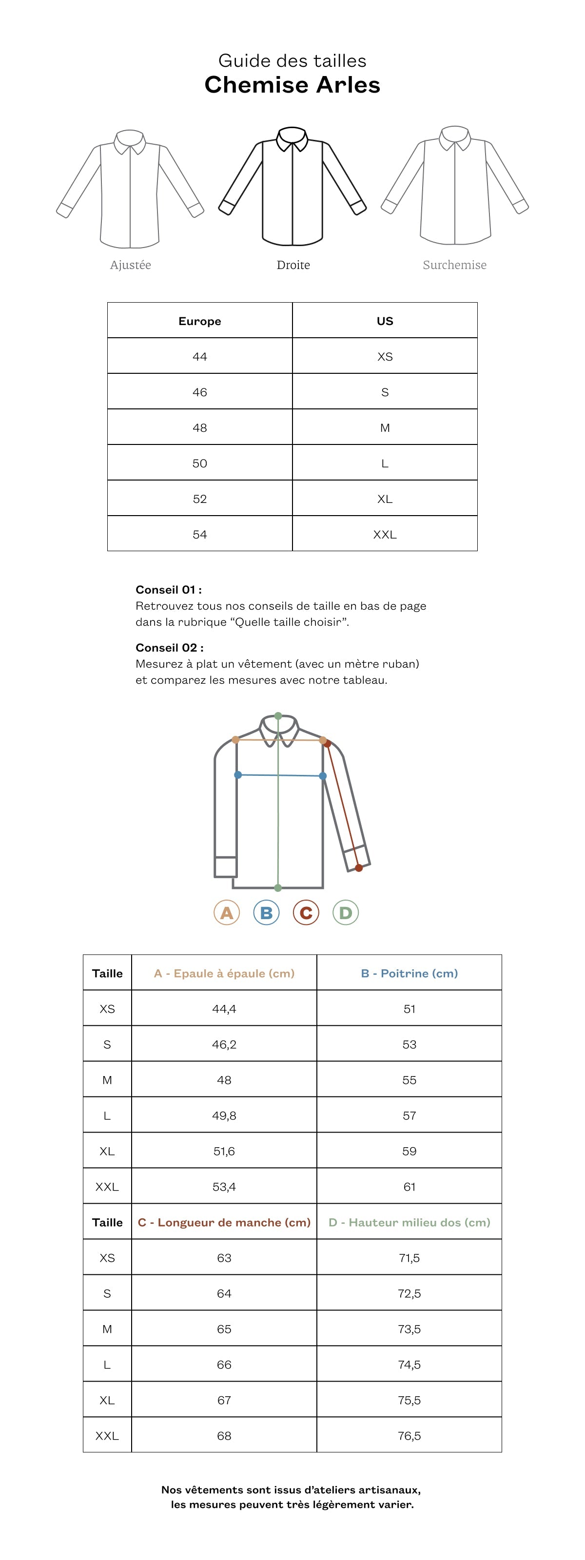 CHEMISE ARLES BLEU-CIEL