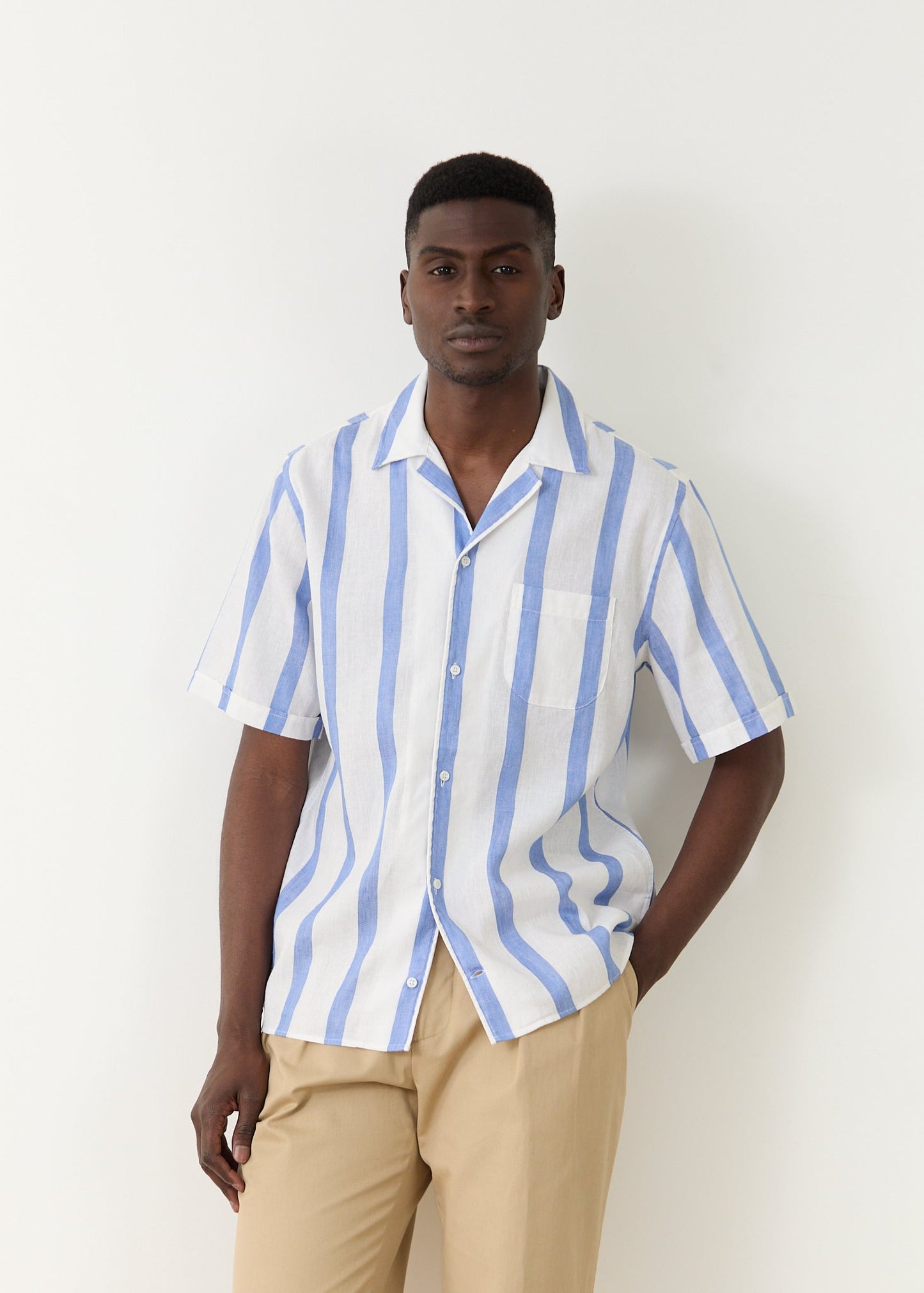 Chemise Bidart blanc et bleu