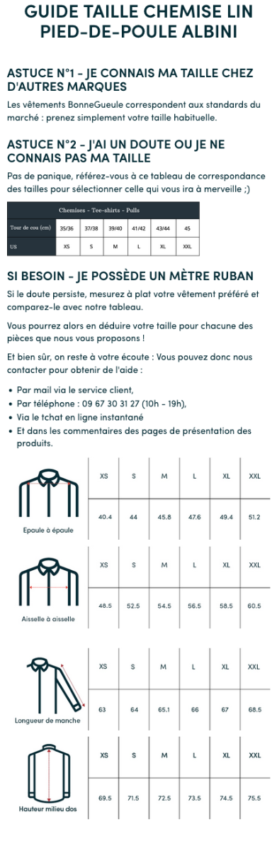 Chemise Franco bleu