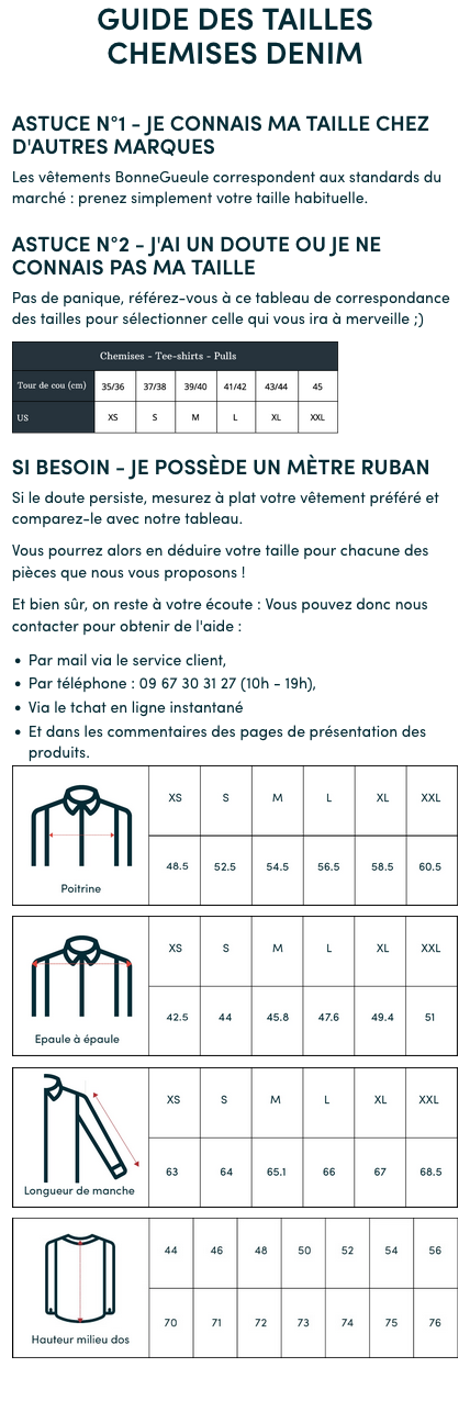 Chemise Manzo indigo