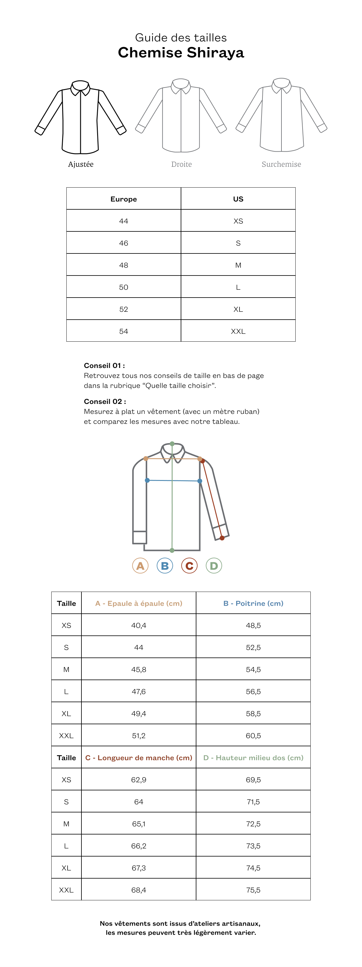 Chemise Shiraya ecrue