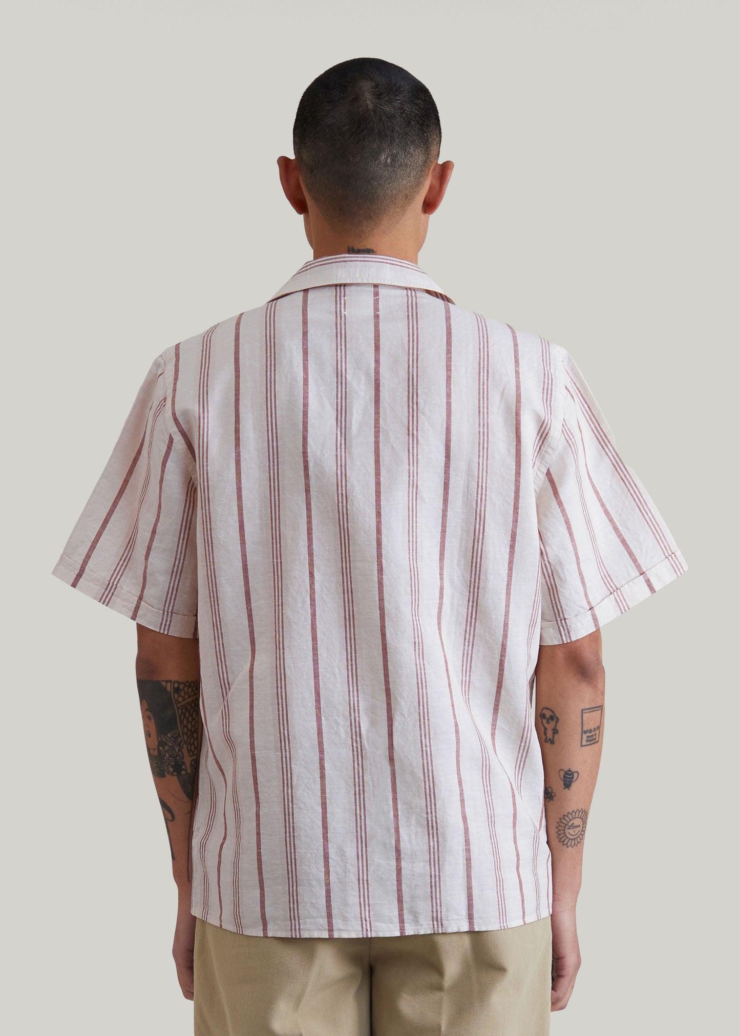 Chemise Bidart rayée terracotta