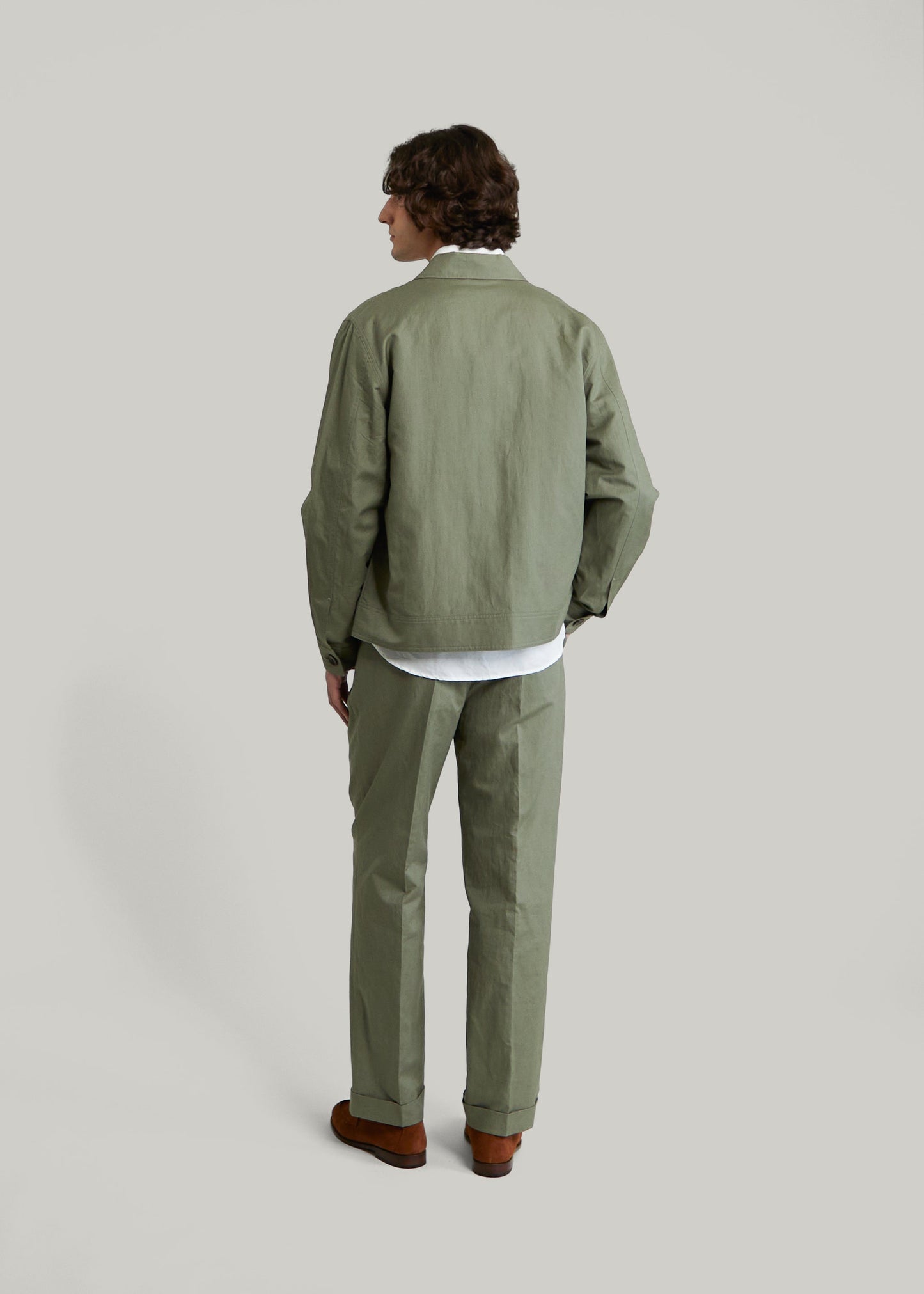 Veste Bergame vert sauge