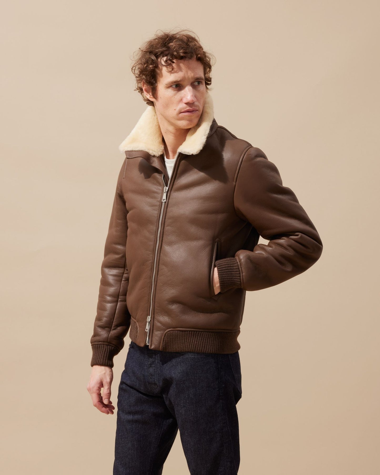 Peau Shaun marron