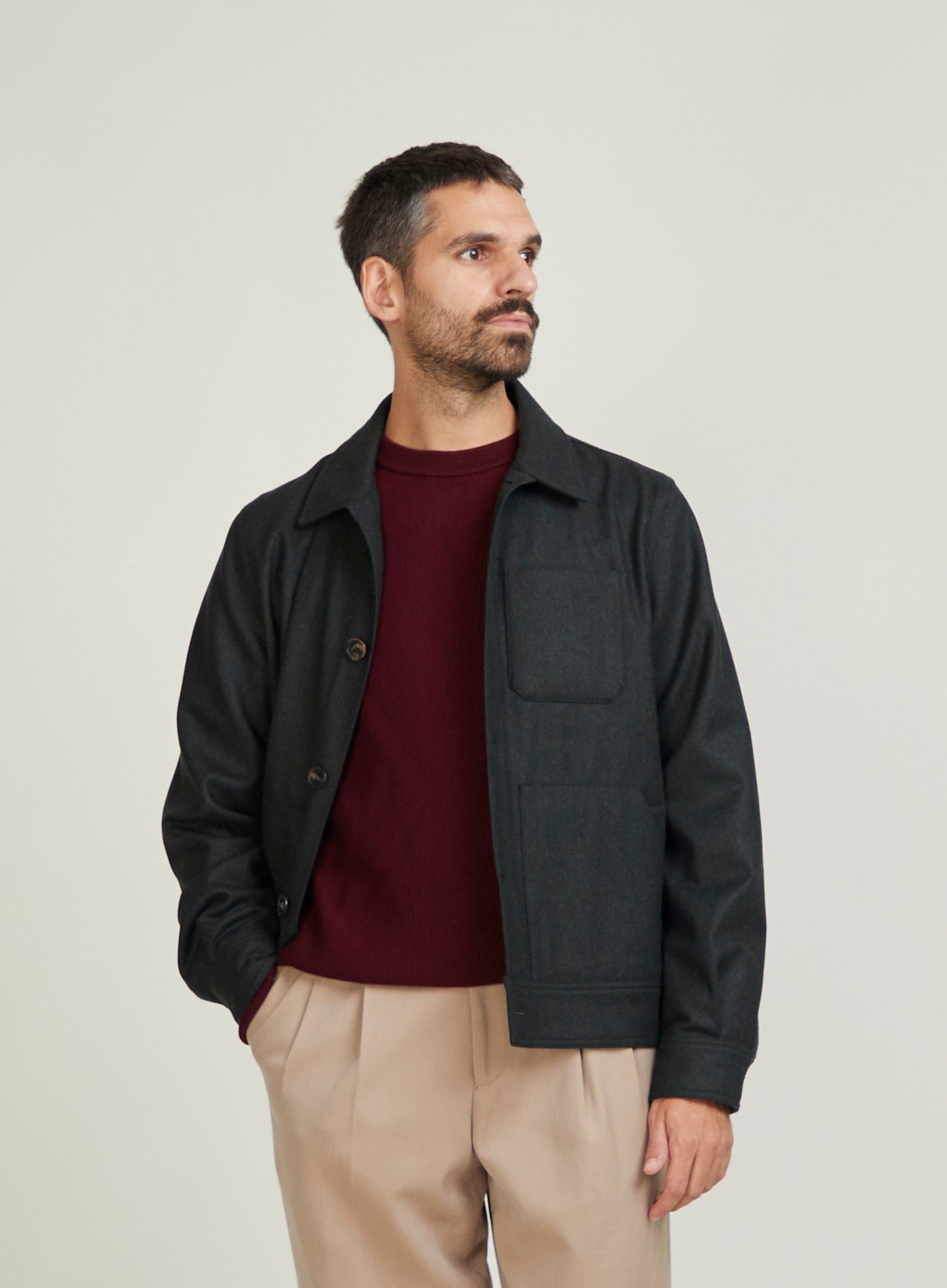 Veste Bergame kaki