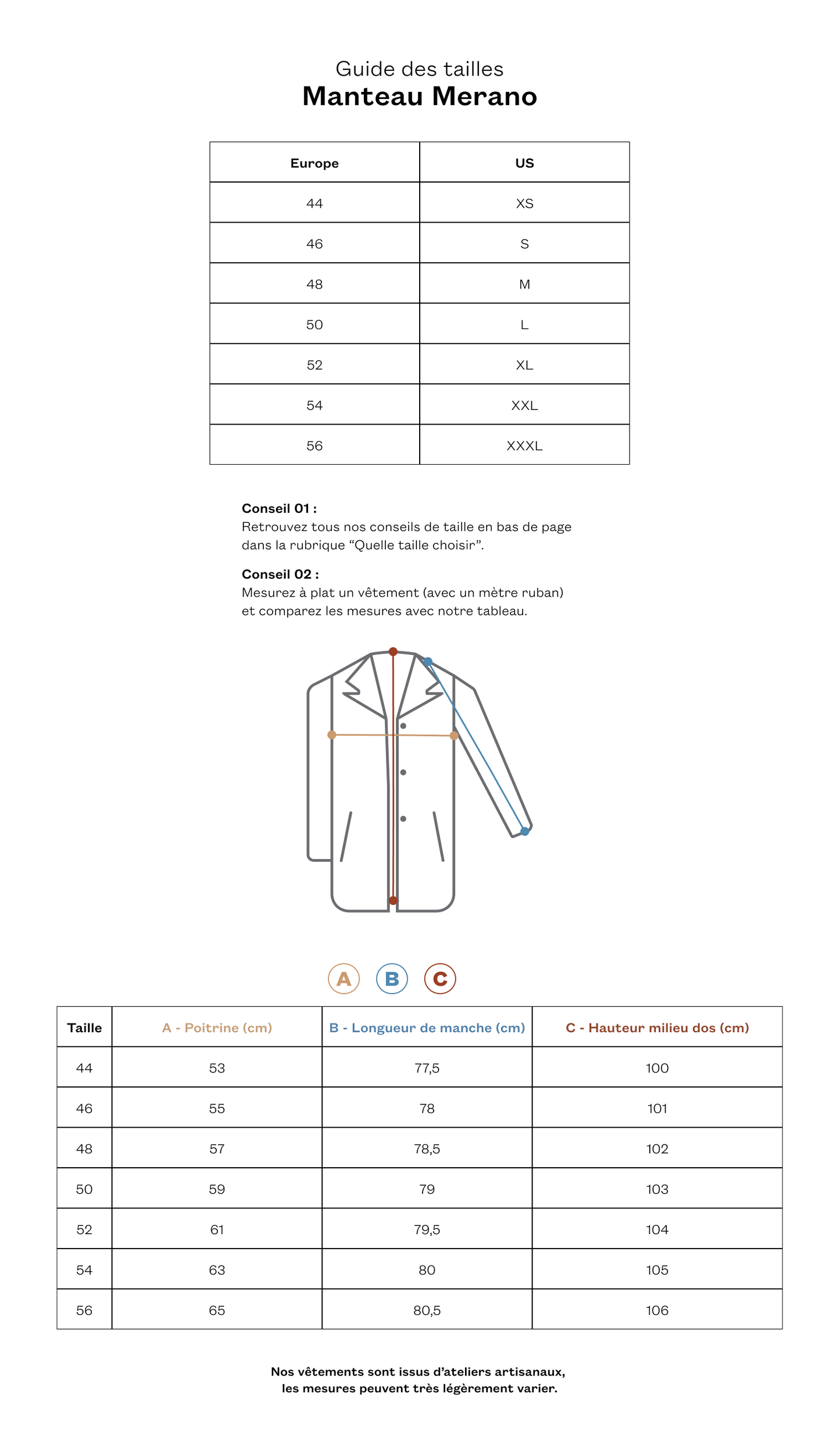 Manteau Merano grège