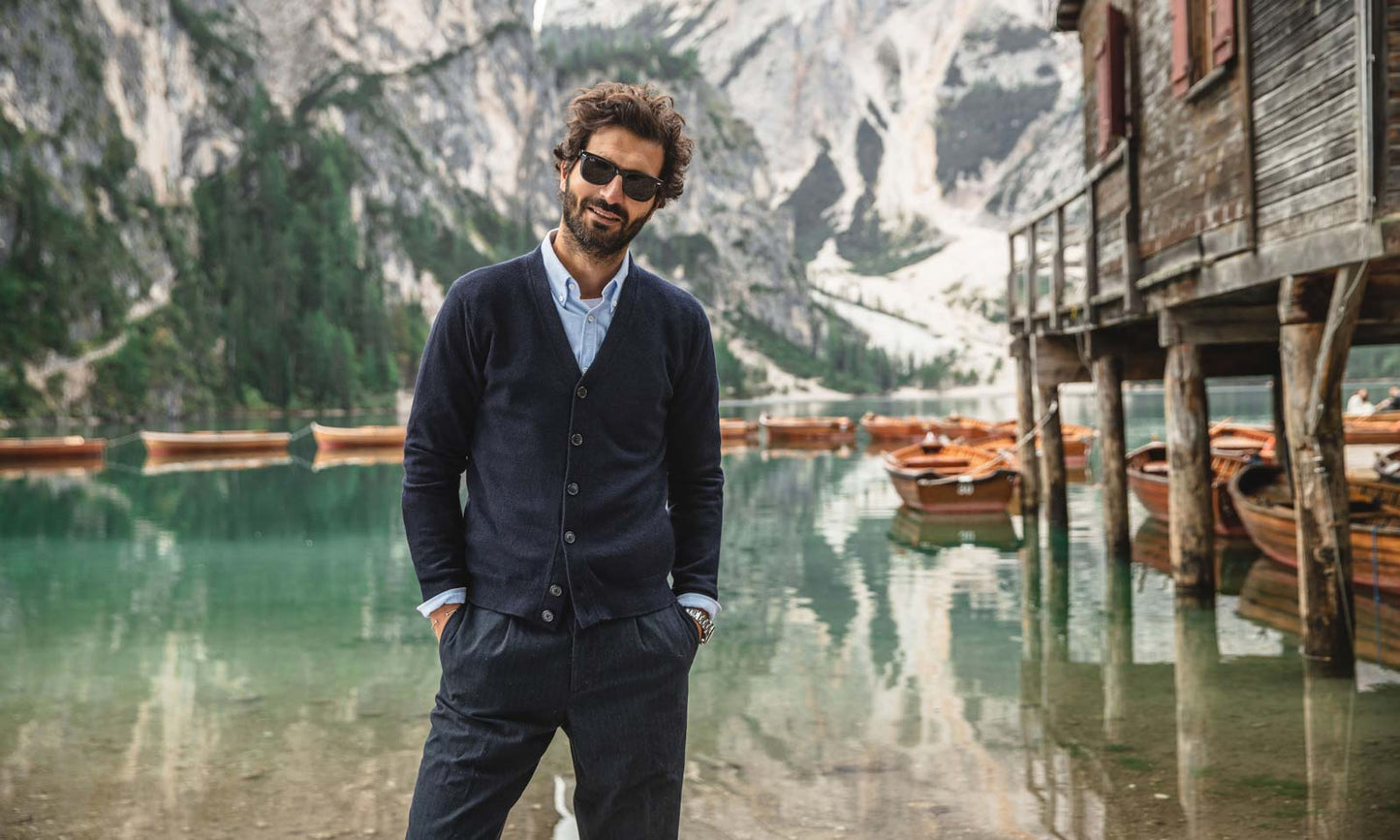 Cardigan Luigi marine