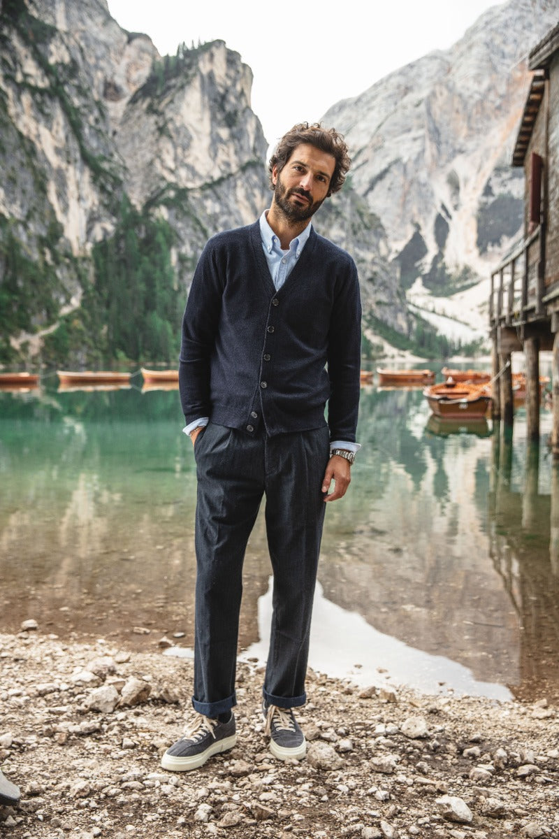 Cardigan Luigi marine