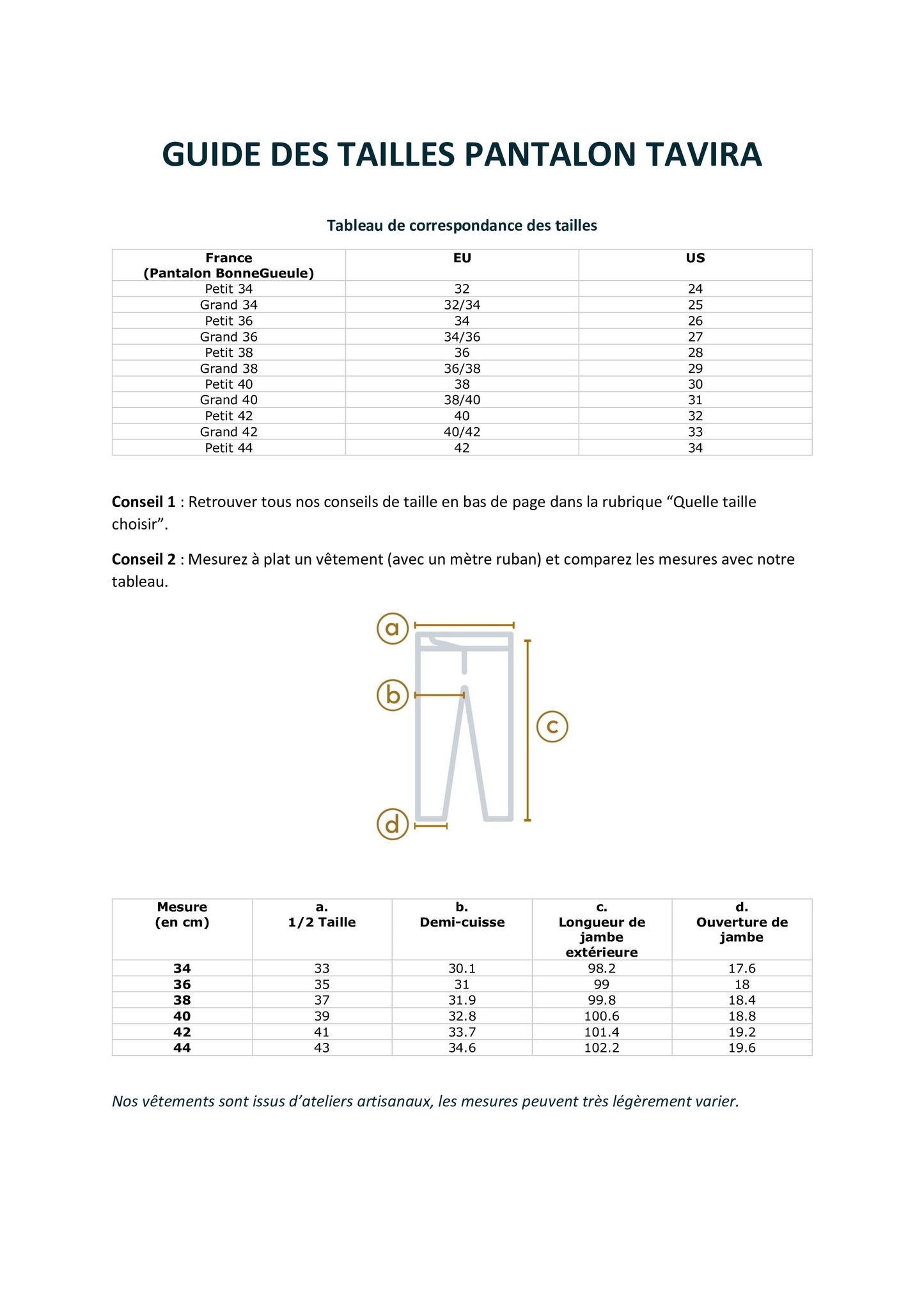 Pantalon Tavira marine