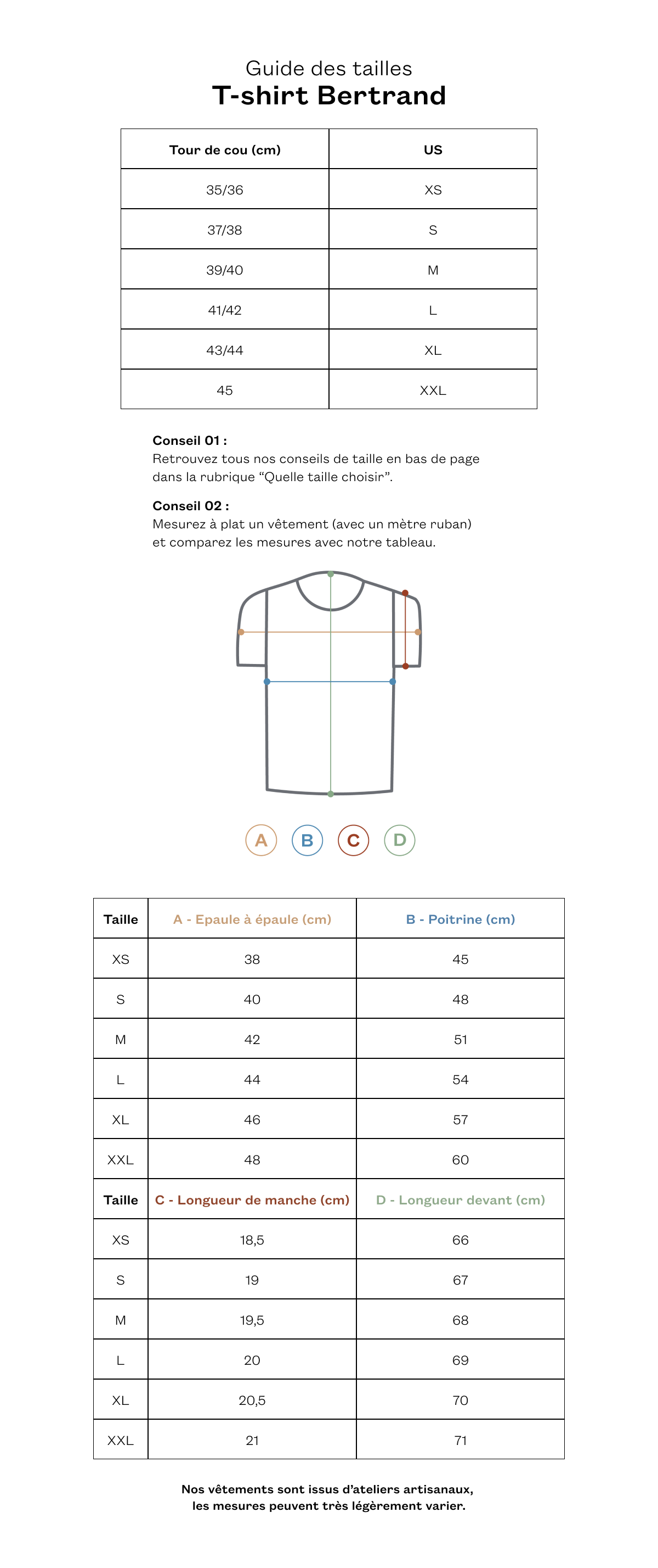 T-shirt Bertrand écru