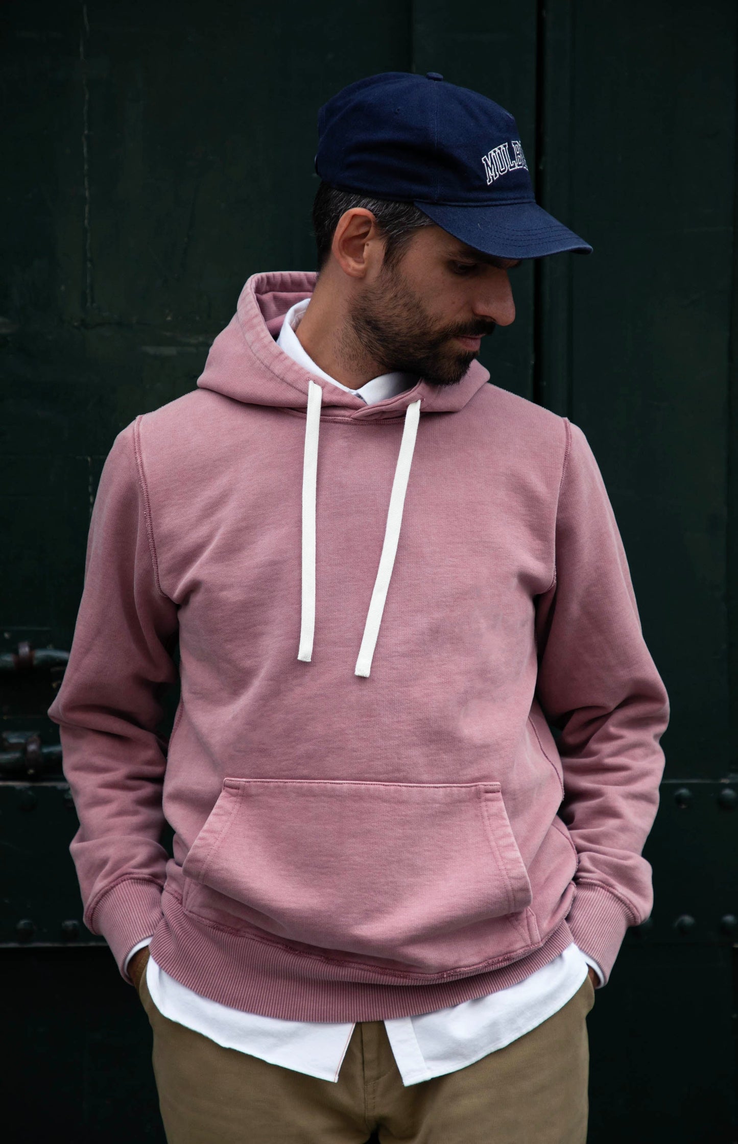 Hoodie Soajo vintage fuchsia