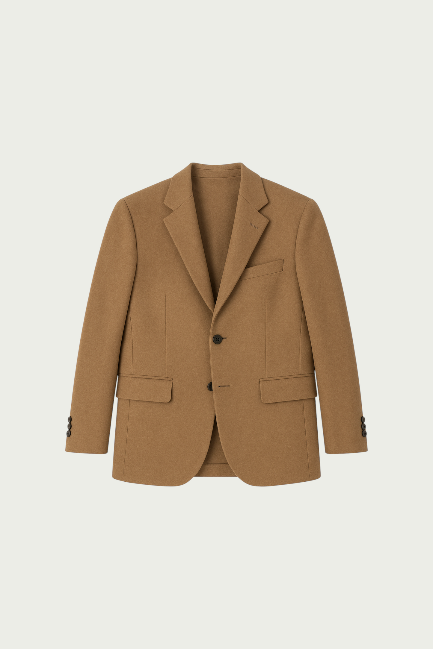 Manteau en laine camel