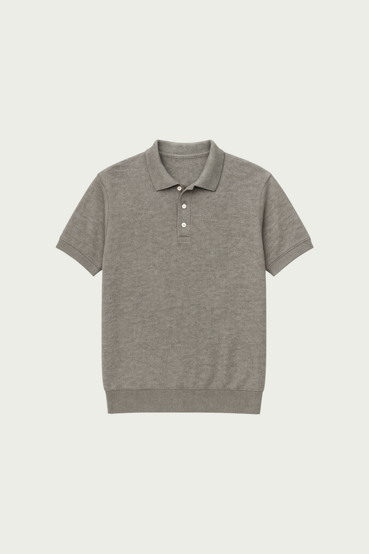 Polo gris chiné
