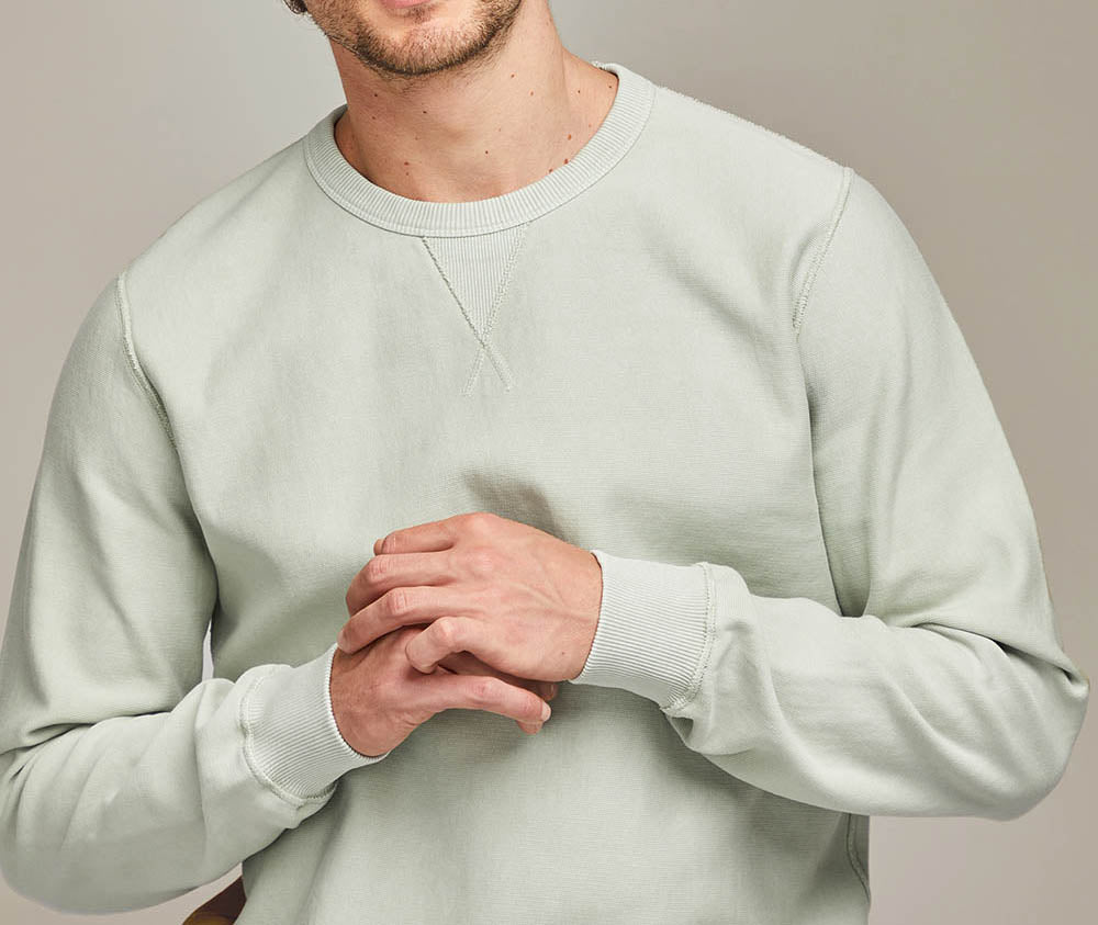 Sweat Setubal vert-amande