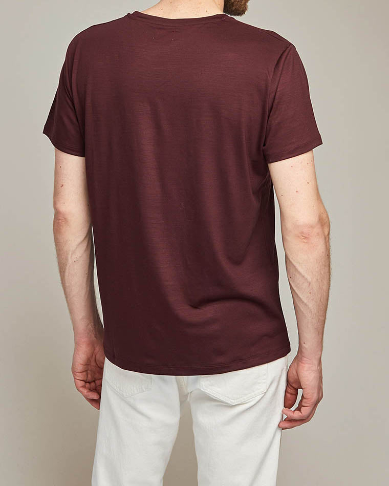 T-shirt Newtim bordeaux