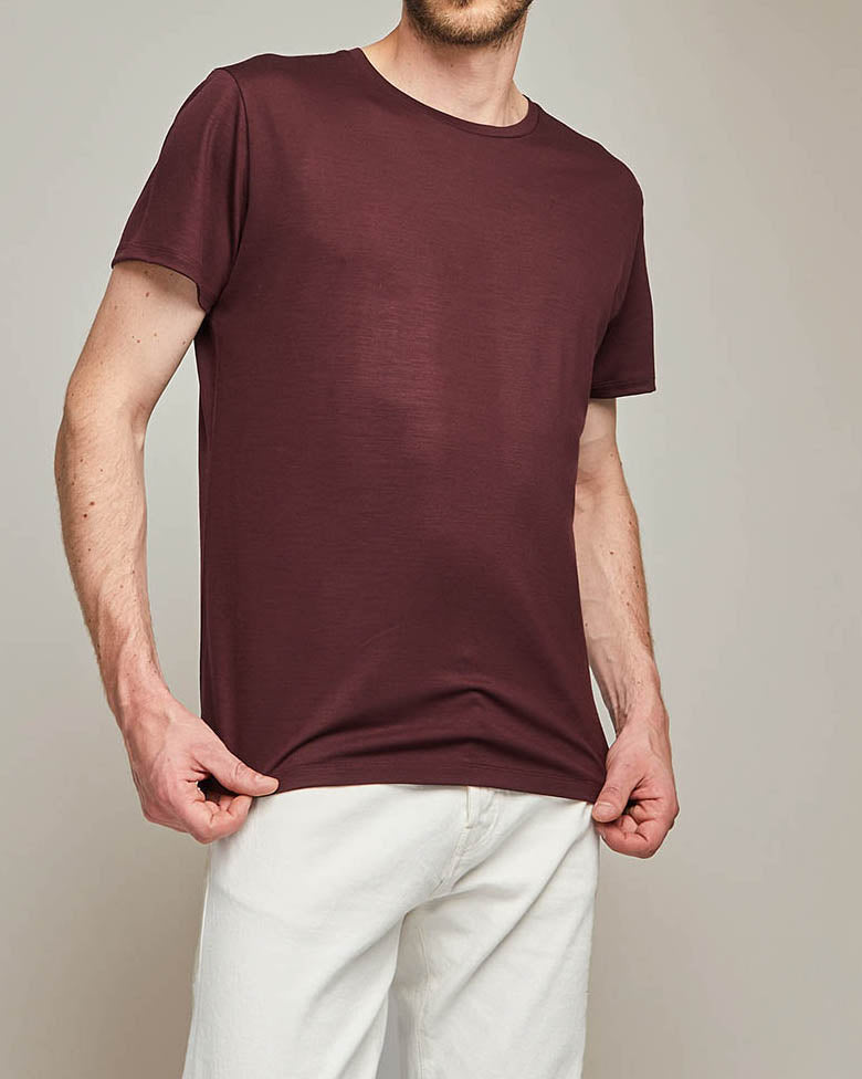 T-shirt Newtim bordeaux