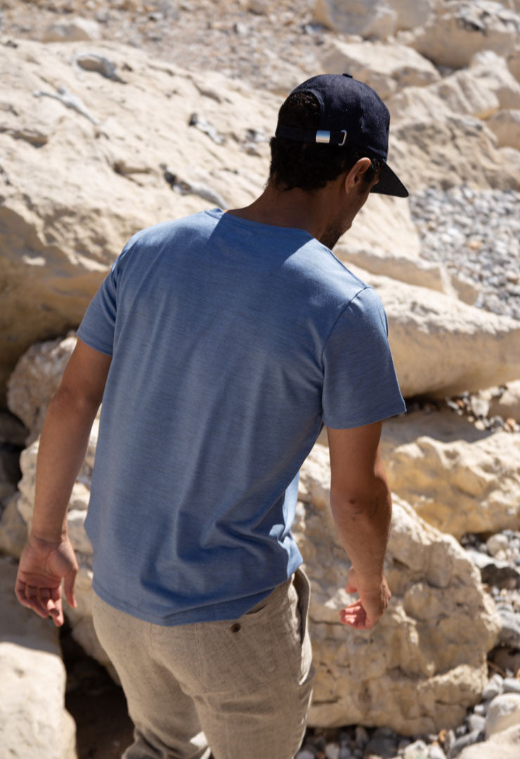 T-shirt Newtim bleu