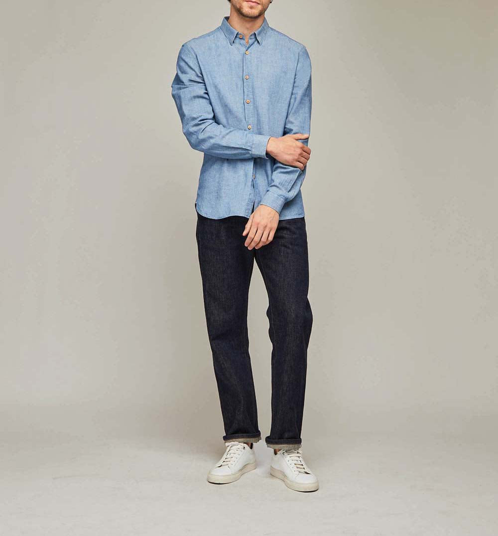 Chemise Maruwa indigo