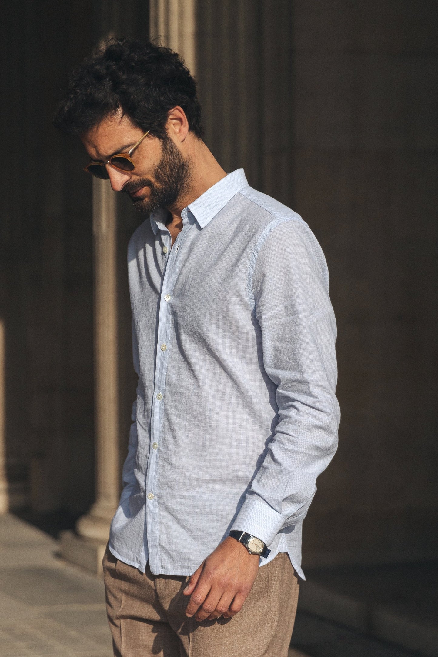 Chemise Malo bleu