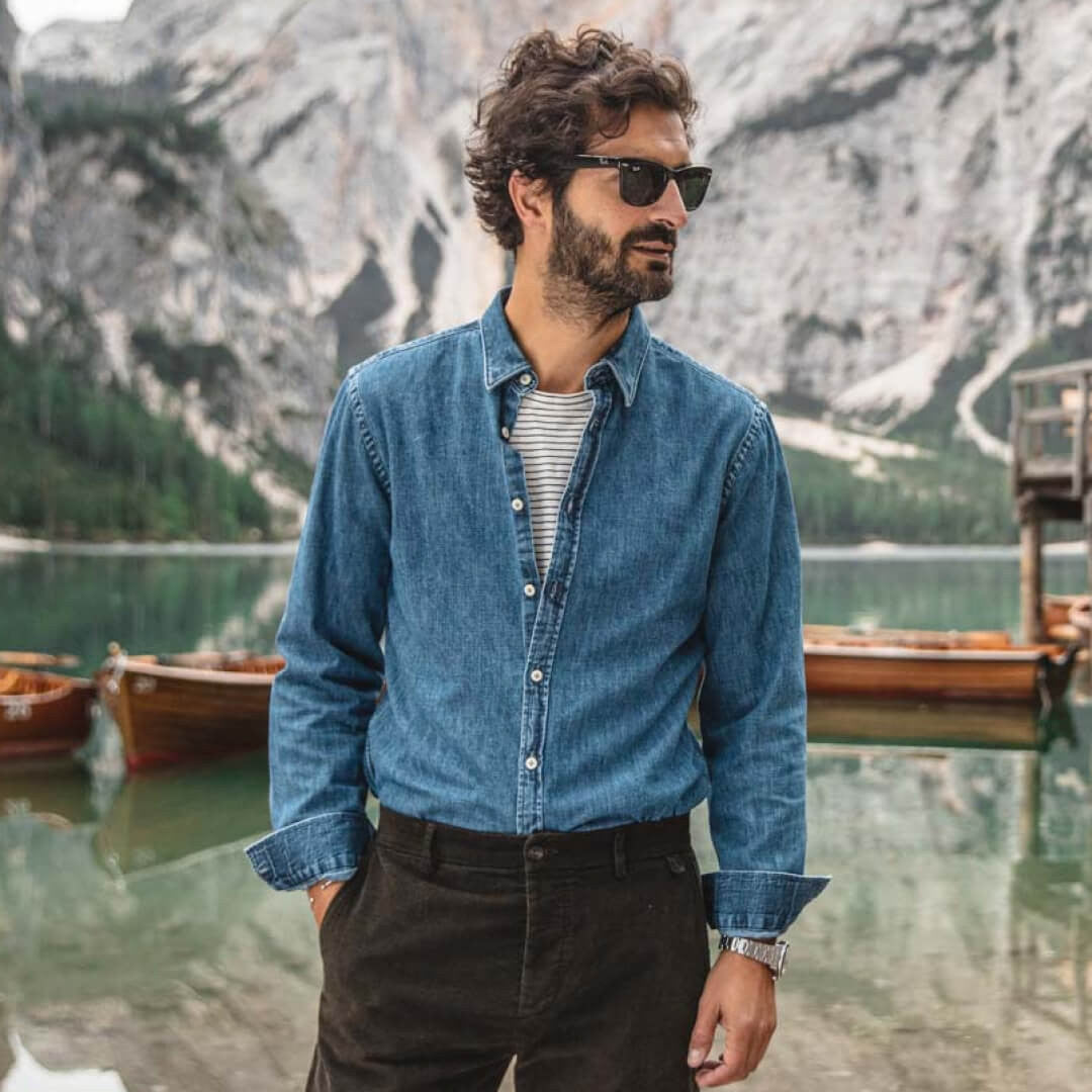 Chemise Manzo indigo