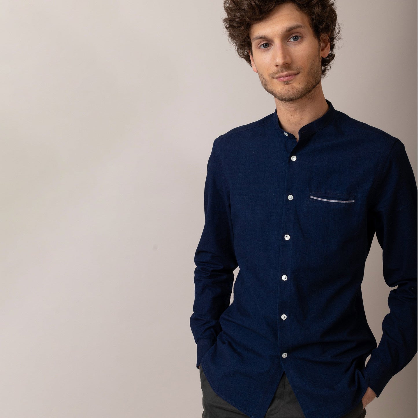 Chemise Nobuo indigo