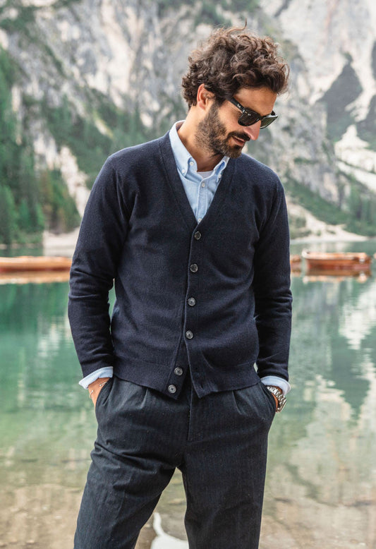 Cardigan Luigi marine
