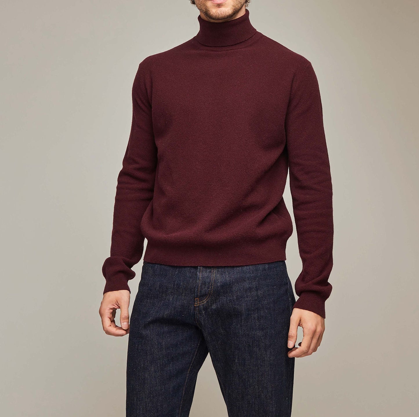 Pull Pietro bordeaux