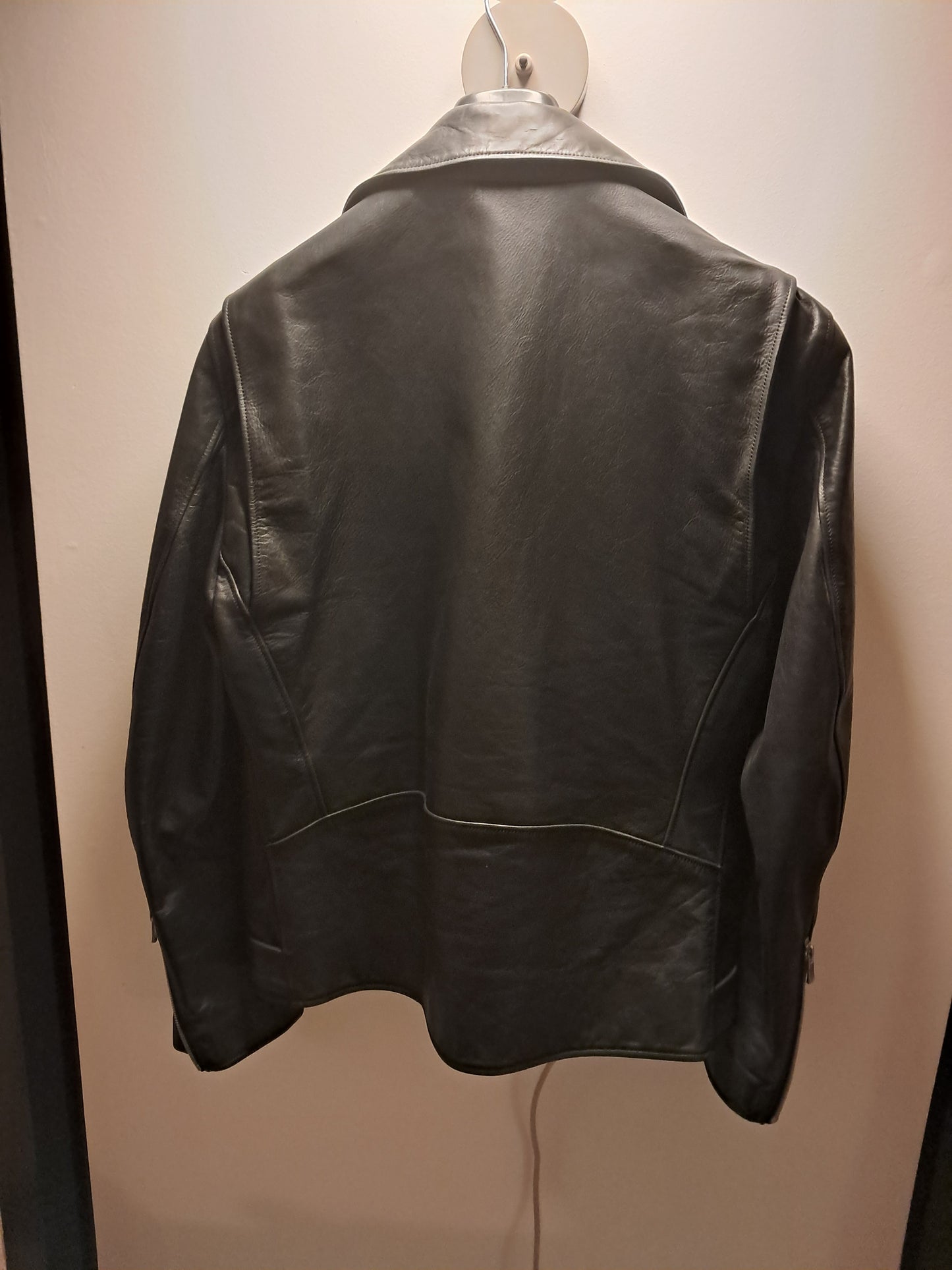 Veste en cuir Busca noir