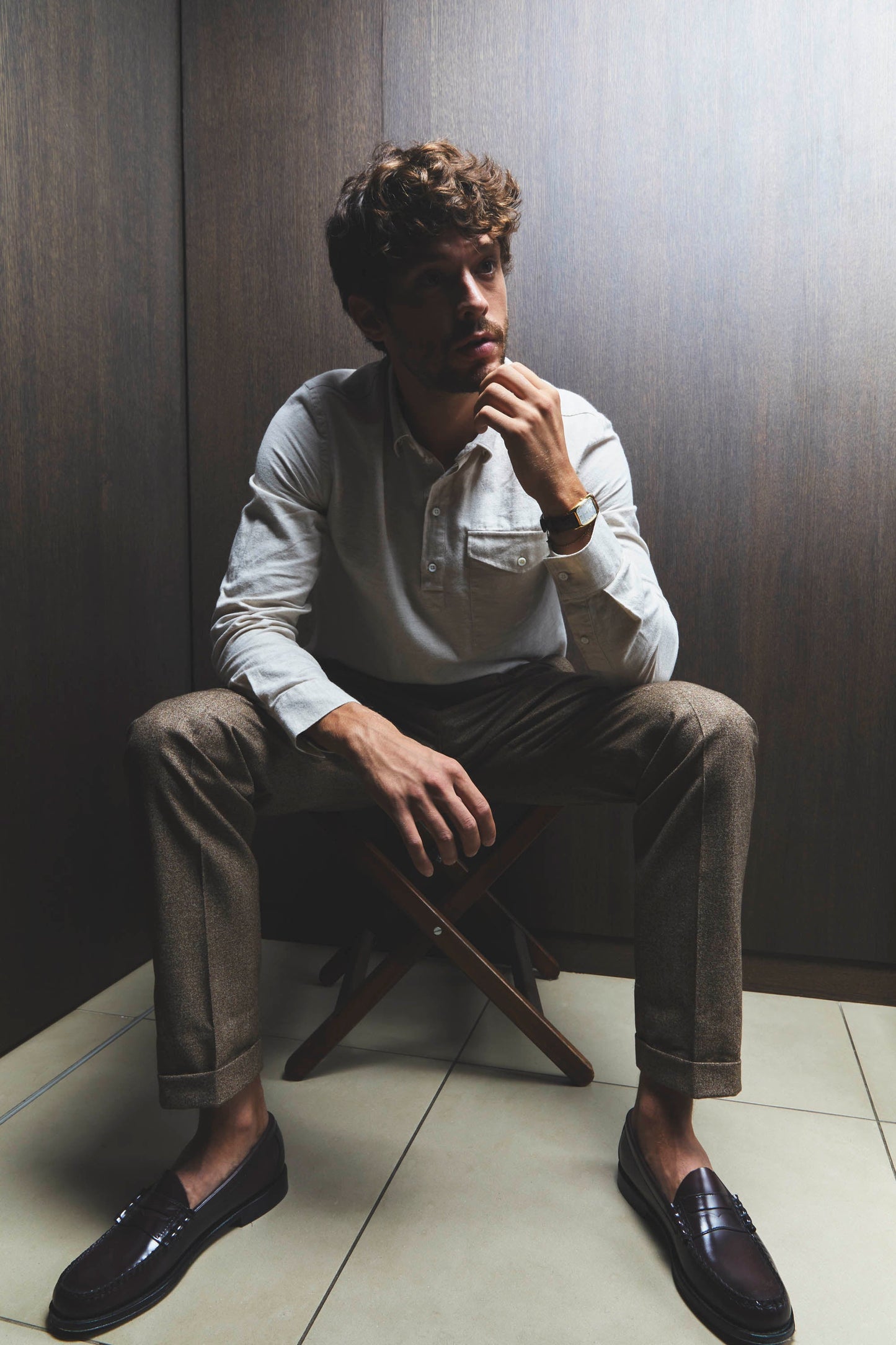 Chemise Narita grège