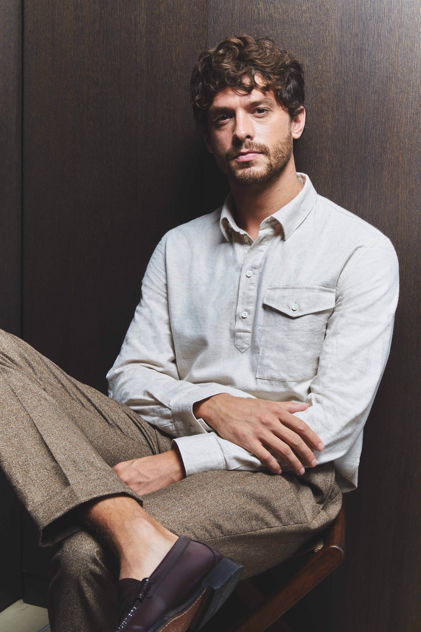 Chemise Narita grège