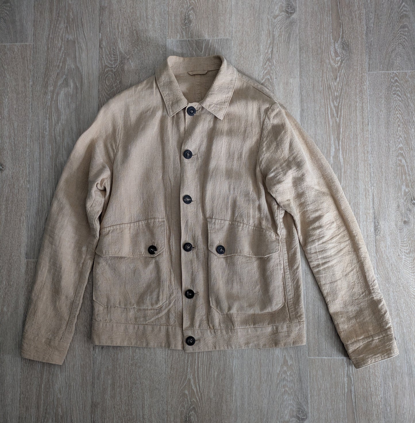 Blouson camel Lin/ramie BonneGueule X ABCL taille 46