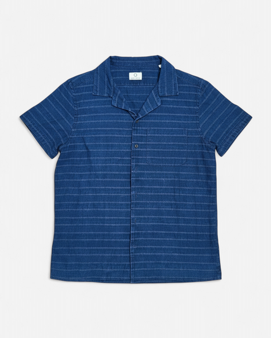 Chemisette Bleue tissu Maruwa