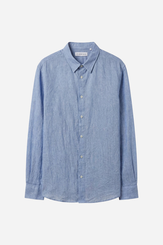 Chemise en lin tissu italien